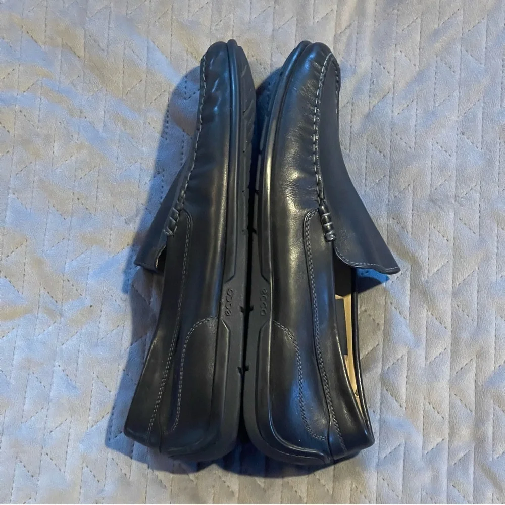 Ecco slip on shoes men’s size 46‎ US 12-12.5 pre-owned condition black